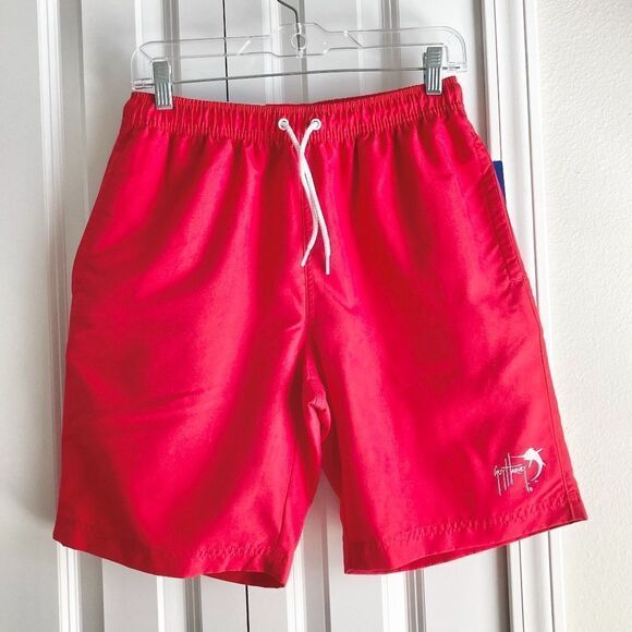 Guy Harvey Men's Swim Trunks Red NWT size Small